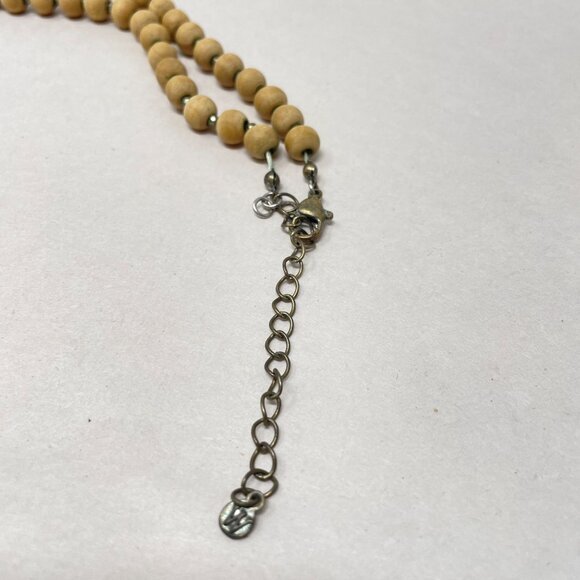 Sari Tassel Necklace Long Wood Beads Adjustable Natural Boho‎ - Picture 6 of 8